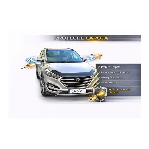 Deflector capota auto compatibil Hyundai Tucson III 2015-2020 — imaginea 2
