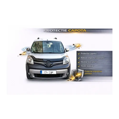 Deflector capota auto compatibil Renault Kangoo II 2014-2021 — imaginea 2