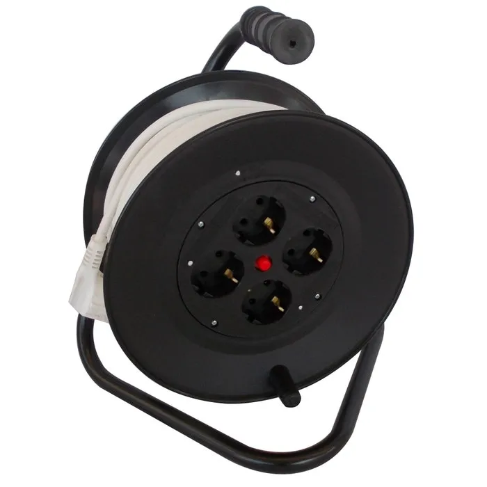 Derulator cablu electric N-96317 PD-4CP, 4 prize, 25 m, 3 x 2.5 mmp