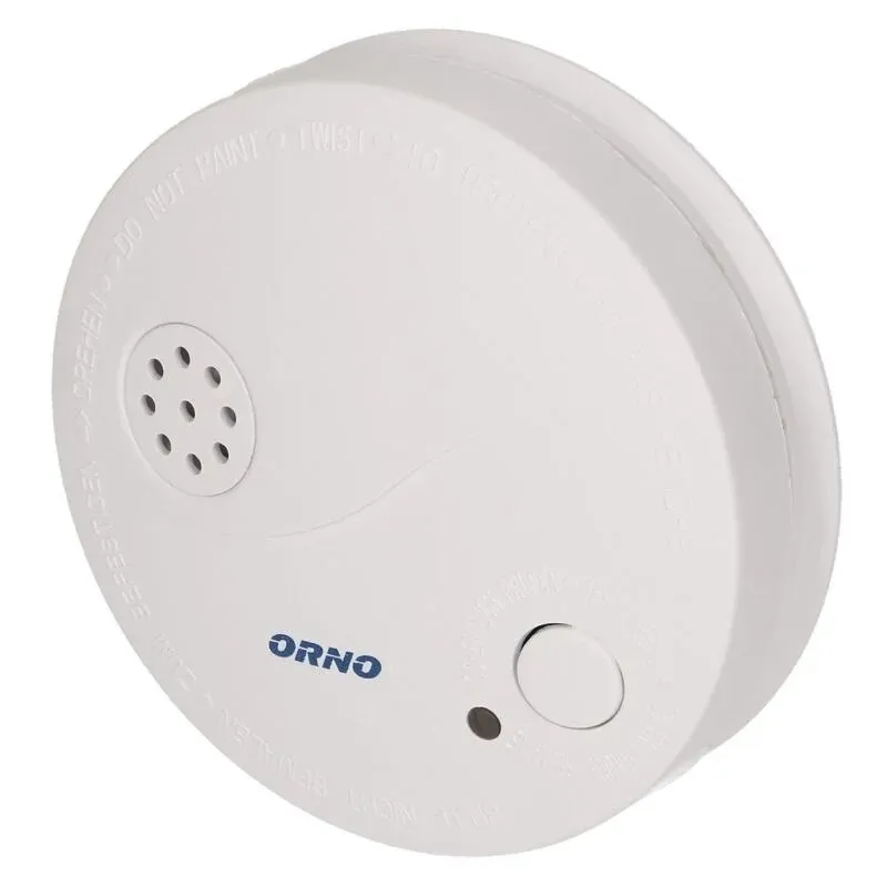 Detector de fum Orno, 360°, pentru tavan, cu baterie, alb