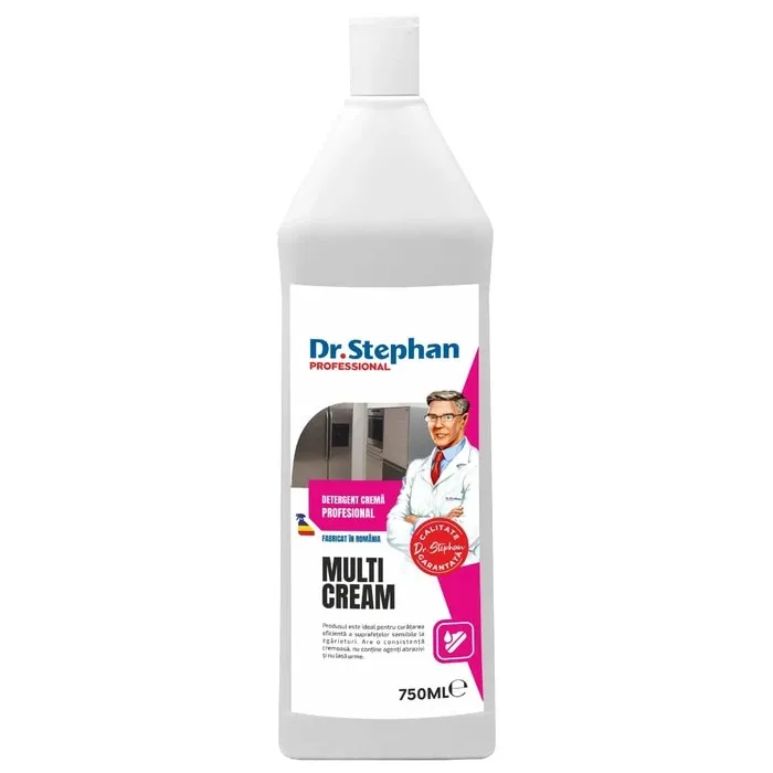 Detergent crema profesional, Dr. Stephan Multicream, 750 ml, cremos, pentru suprafete sensibile