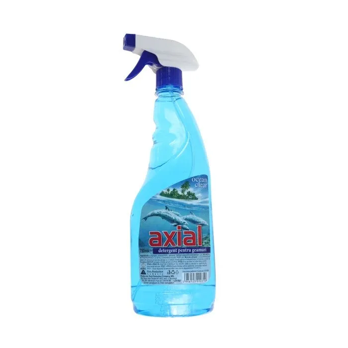 Detergent geamuri Axial, ocean, 750 ml, cu pulverizator