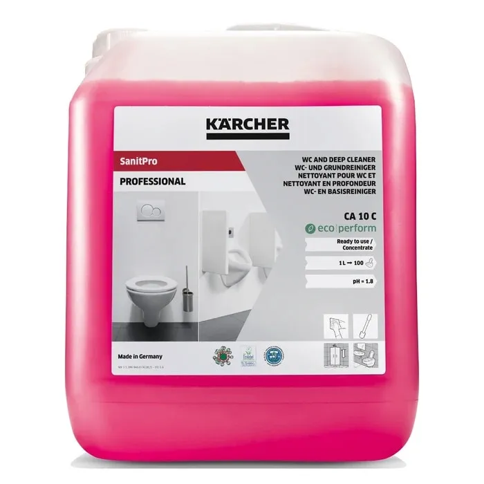 Detergent lichid sanitar, Karcher CA 10 C ECO, 5 litri, gel, parfum proaspat