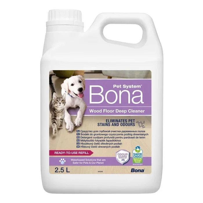 Detergent pentru parchet BONA, 2.5 L, curatare profunda, siguranta pentru animale de companie
