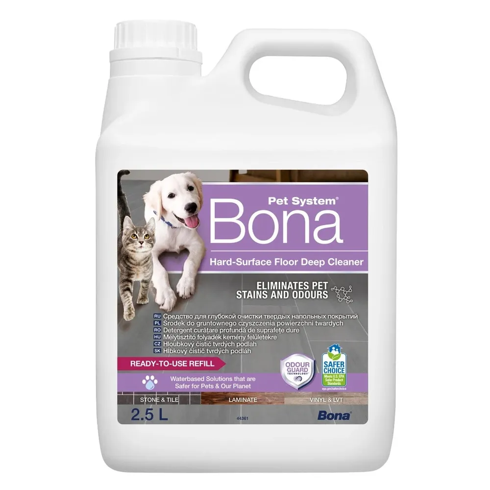 Detergent universal BONA pentru suprafete dure, 2.5 L, neutralizeaza mirosurile, curata in profunzime