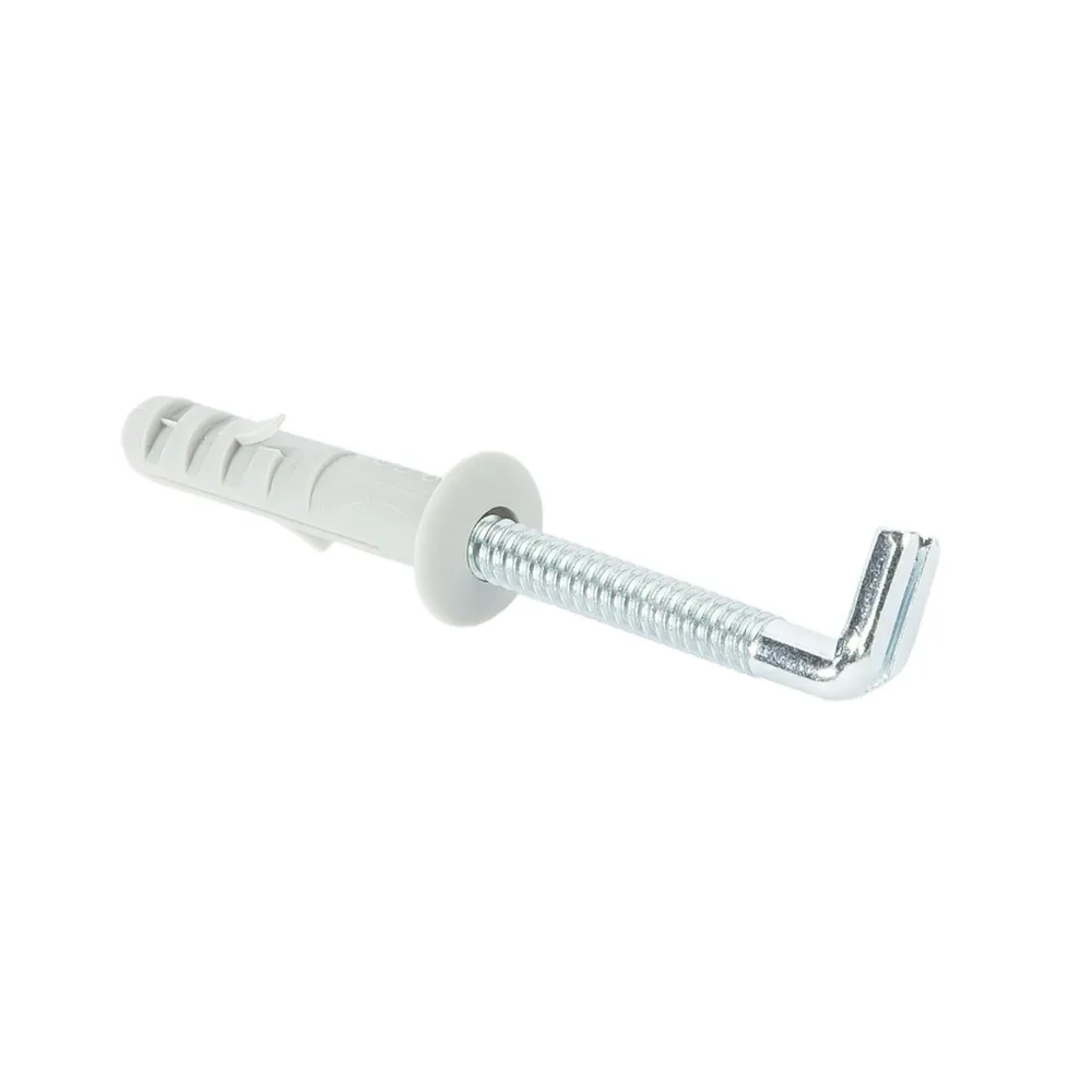 Diblu cu surub tip L, pentru beton/BCA, nailon si otel, Ø 8 x 6 mm (set 2 buc)