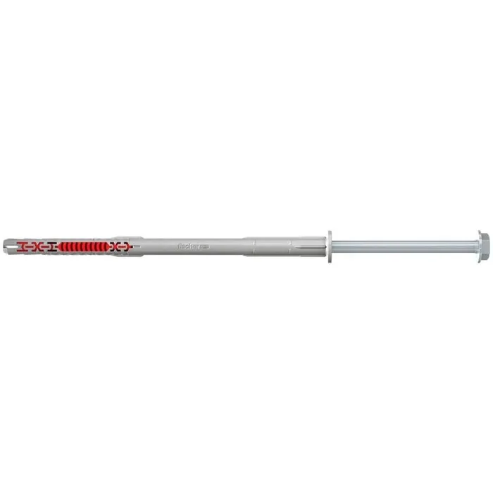 Diblu universal, din nylon, Fischer DuoXpand FUS, 10 x 200 mm, cu surub, zincat alb, cu cap hexagonal