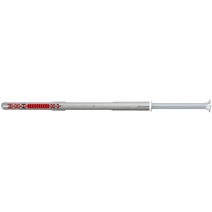 Diblu universal, din nylon, Fischer DuoXpand T, 10 x 180 mm, cu surub, zincat alb, cu cap inecat, Torx, TX30