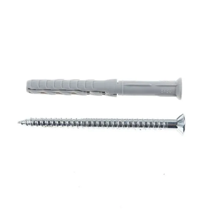 Diblu universal din nylon, Fischer SXR, 8 x 80 mm, cu surub T30
