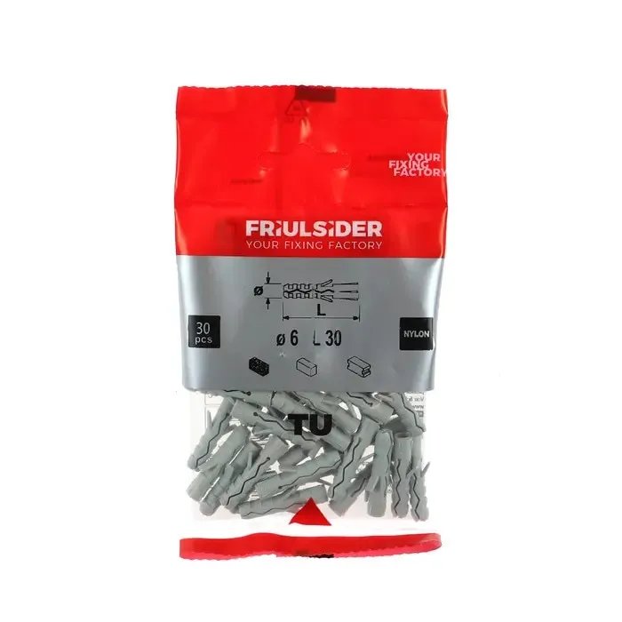 Diblu universal din nylon, Friulsider TU, 6 x 30 mm, set 30 bucati