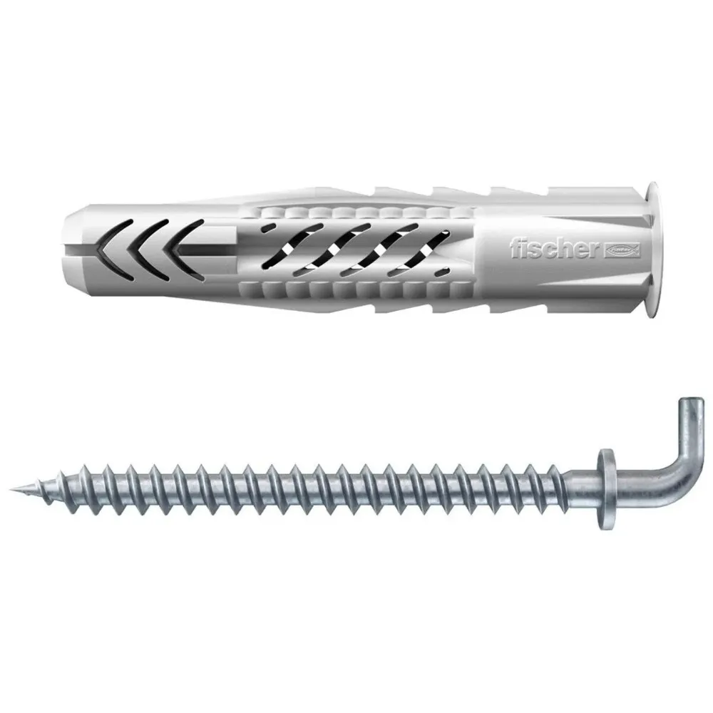 Dibluri Fischer UX, set cu surub cu carlig, 6x35mm, nylon, pentru beton
