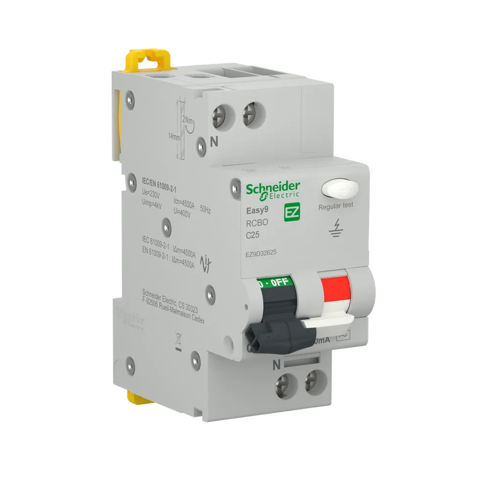 Diferential Schneider Easy9, P+N, 25A, 2 P