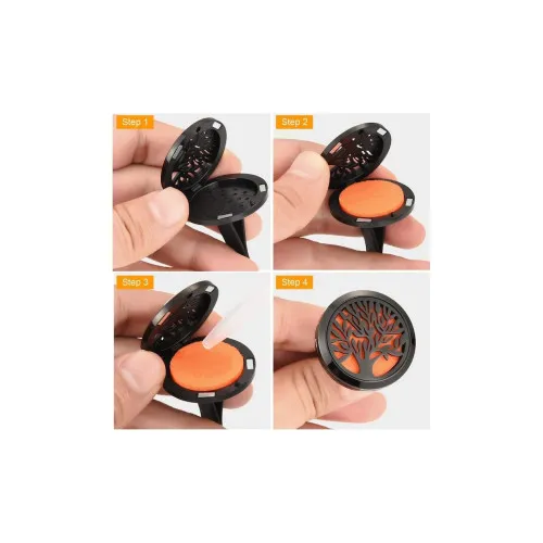 Difuzor auto aromaterapie cu prindere clips in grila de ventilatie — imaginea 4