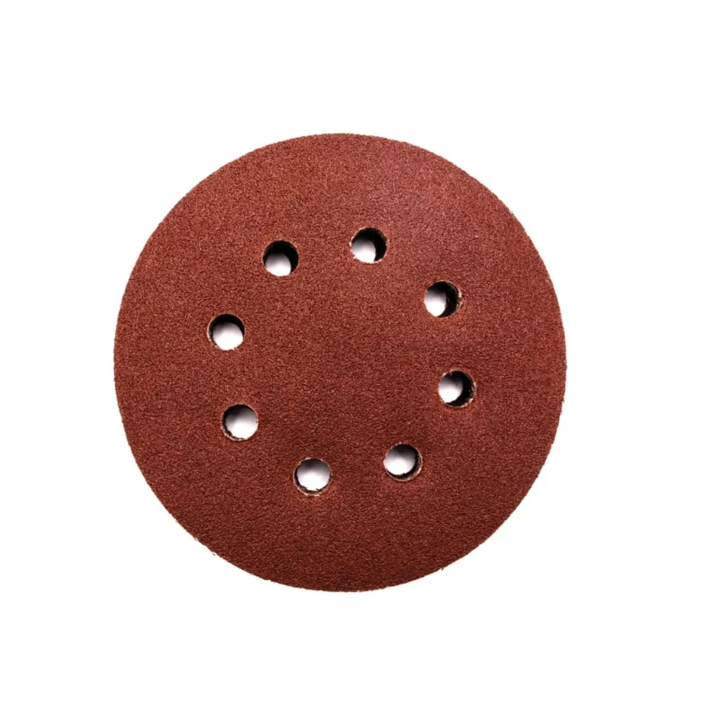 Disc abraziv cu autofixare Lumytools, 125 mm, granulatie 60, set 10 bucati, pentru lemn / metal / glet