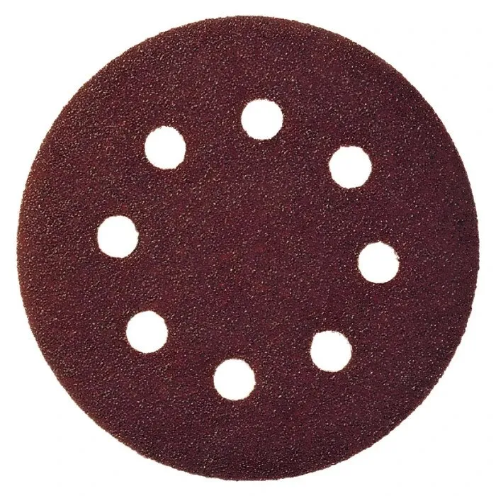 Disc abraziv cu autofixare, pentru lemn / metale, Klingspor PS 22 K, 125 mm, granulatie 180, set 5 bucati
