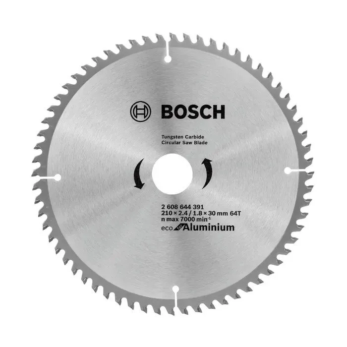 Disc circular, pentru aluminiu, Bosch, 210 x 30 x 1.8 mm, 64T