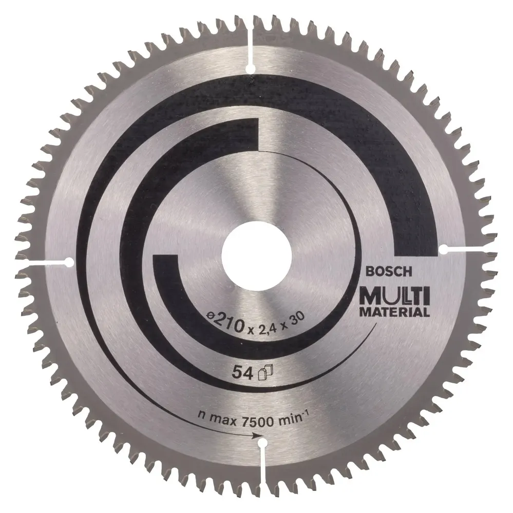 Disc circular, pentru aluminiu / lemn / plastic, Bosch, 210 x 30 x 2.5 mm