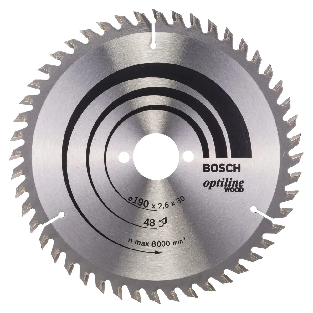 Disc circular, pentru lemn, Bosch, 190 x 30 x 2.6 mm