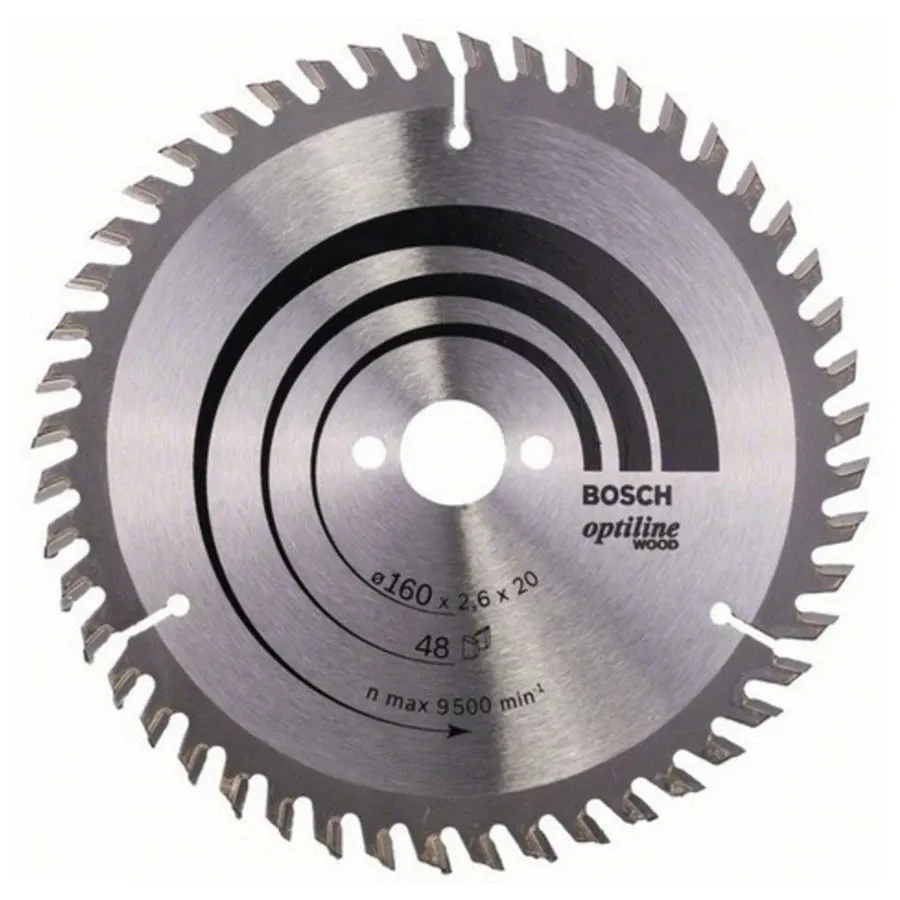 Disc circular, pentru lemn, Bosch Optiline Wood, 160 x 20 mm