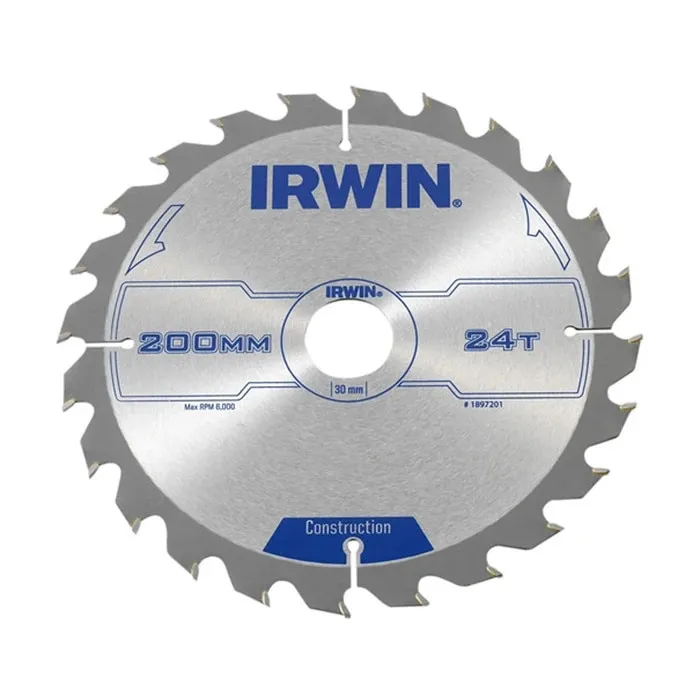 Disc circular, pentru lemn, Irwin Construction, 200 x 30 mm