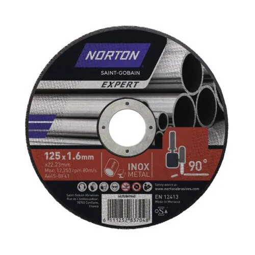 Disc debitare metal Norton Expert Ø125x1, 6x22, 23mm