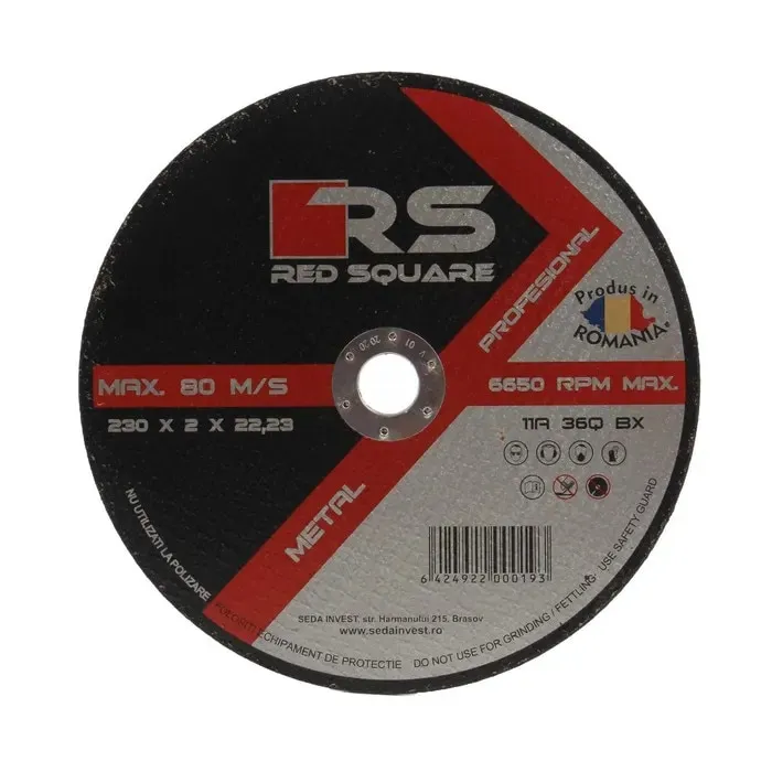 Disc debitare metal, Red Square DRSQPROF2302, 230 x 22.2 x 2 mm