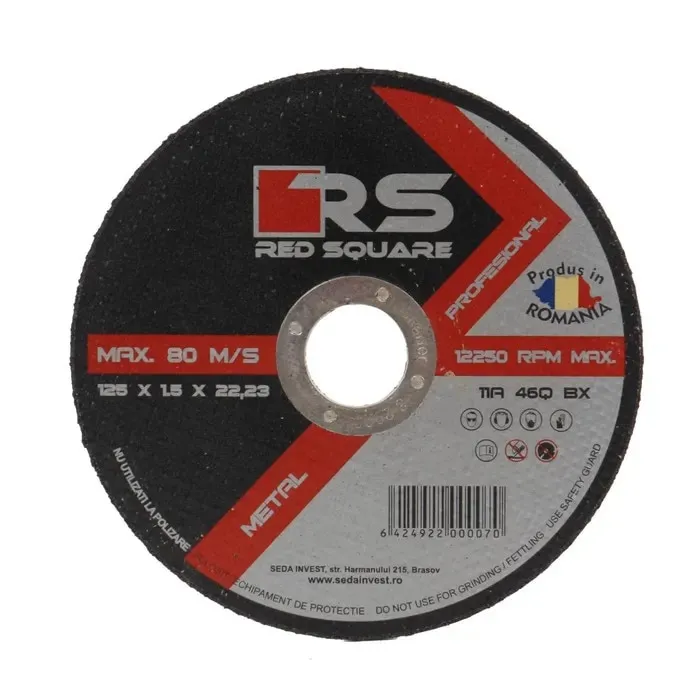Disc debitare metal, Red Square RQ12515, 125 x 22.2 x 1.5 mm
