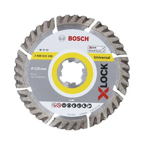 Disc debitare segmentat Bosch Zubehör Universal Ø125x22, 23 mm, pentru mandrina X-LOCK System