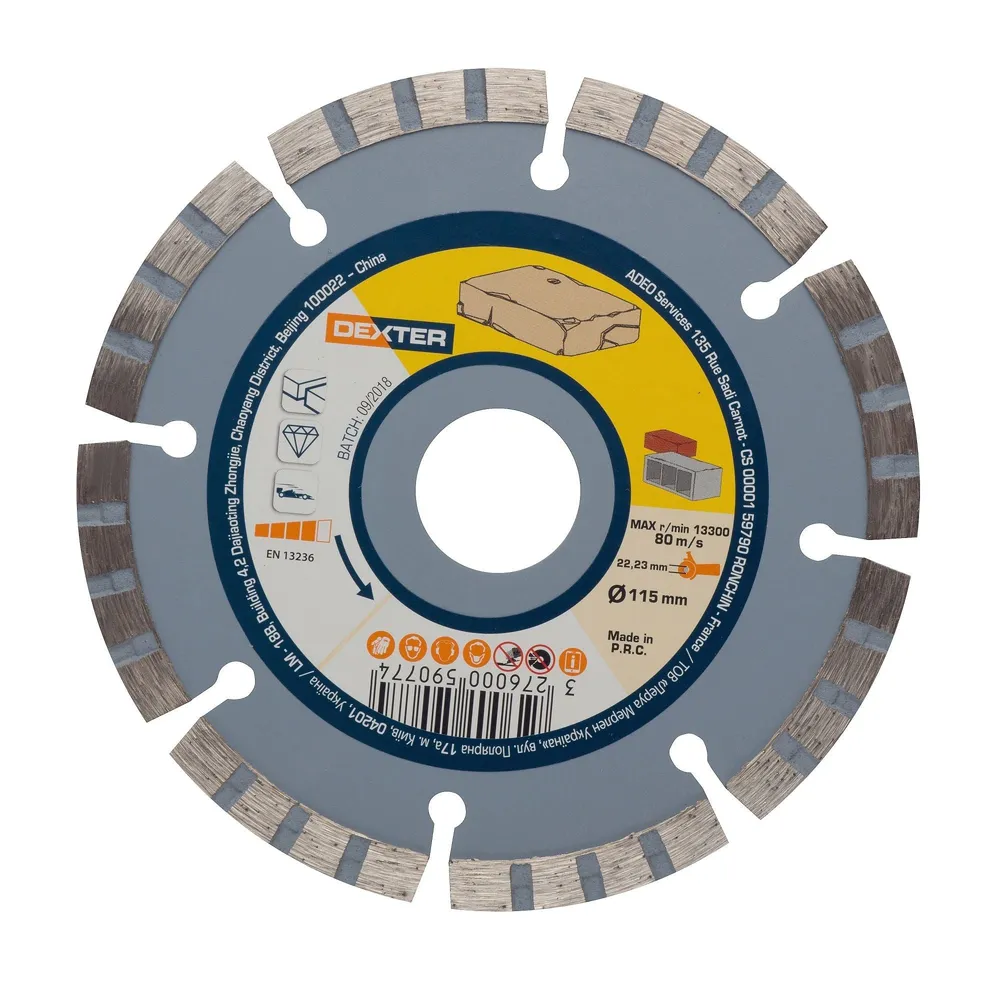 Disc diamantat Dexter, pentru piatra, Ø 115 mm