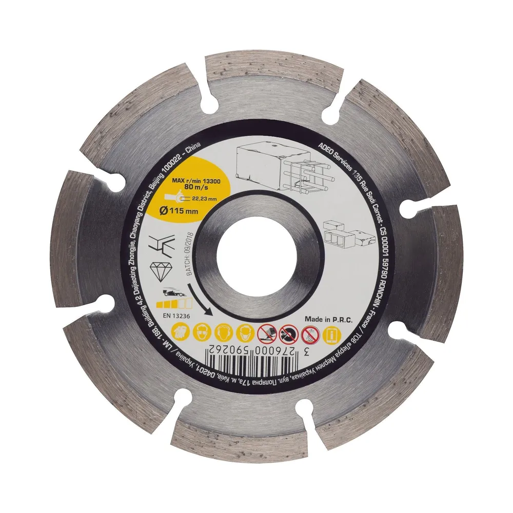 Disc diamantat, pentru beton, Ø 115 mm
