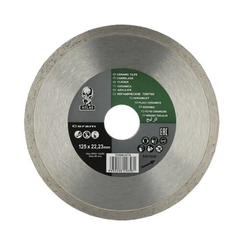 Disc diamantat pentru ceramica Norton Atlas Ø125x22, 23mm