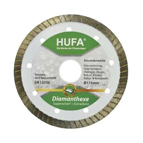 Disc diamantat profesional Hufa Diamanthexe Ø115x22, 23 mm