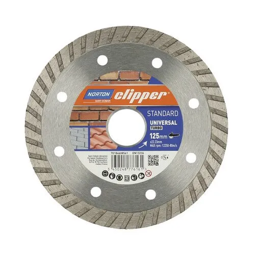 Disc diamantat universal Norton Clipper Ø125x22, 23mm
