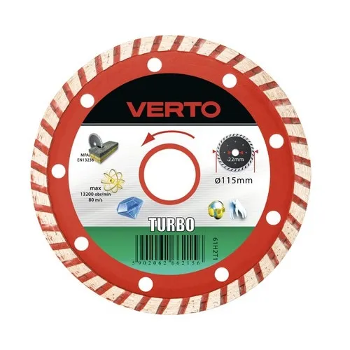 Disc diamantat Verto Turbo Ø115x2x22, 2 mm