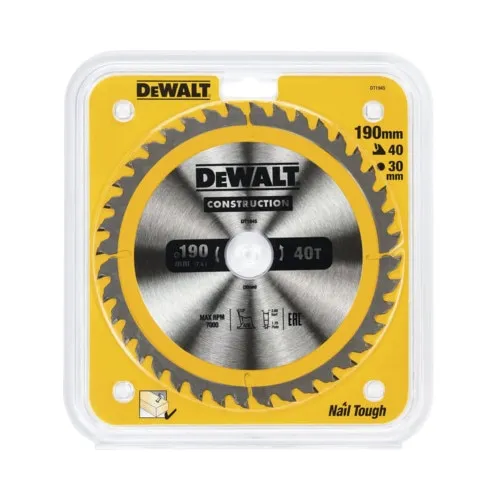 Disc fierastrau circular DeWalt DT1956-QZ 190x30mm 40T