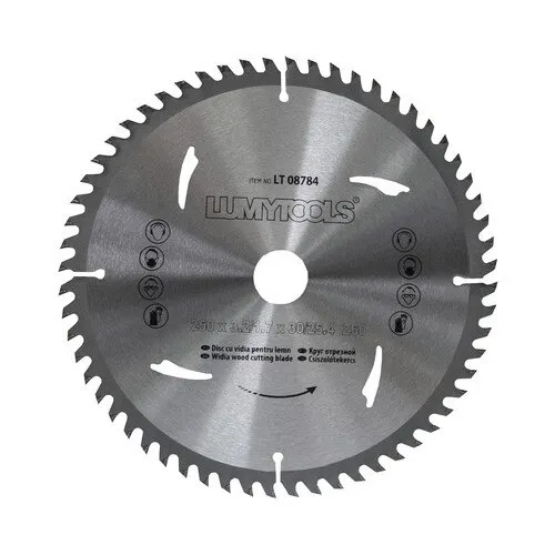 Disc fierastrau circular Lumy Tools Ø250x3, 2/1, 7x30/25, 4 mm 60 dinti