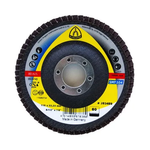 Disc lameral frotal Klingspor SMT 104 Ø115x22, 23 mm granulatie 40, pentru metal