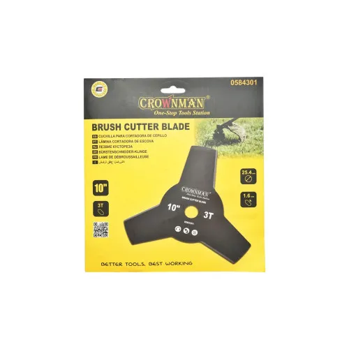 Disc motocoasa taiere 3 dinti 250mm otel carbon Crownman — imaginea 4