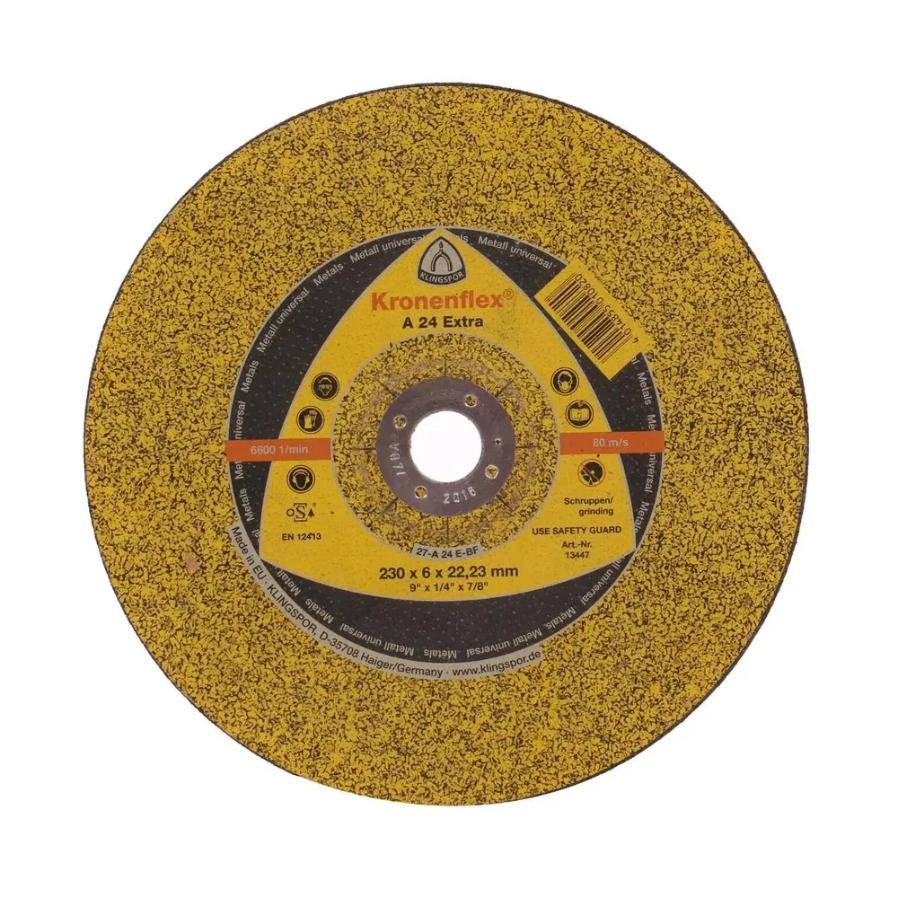 Disc polizare metal, Klingspor A 24 Extra, 230x22.23x6mm