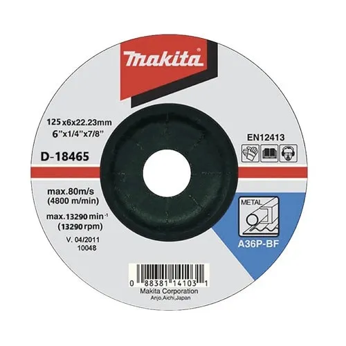 Disc polizare metale Makita Ø125x6x22, 23 mm
