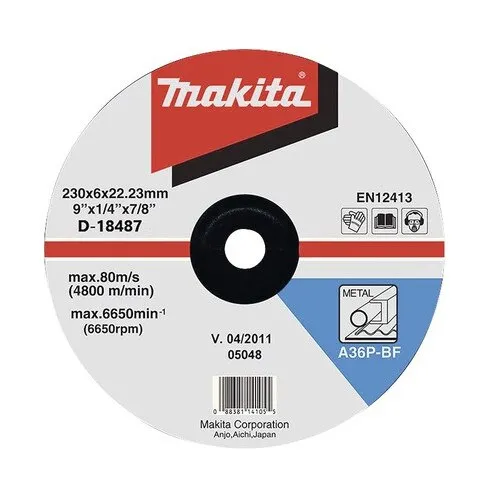 Disc polizare metale Makita Ø230x6x22, 23 mm