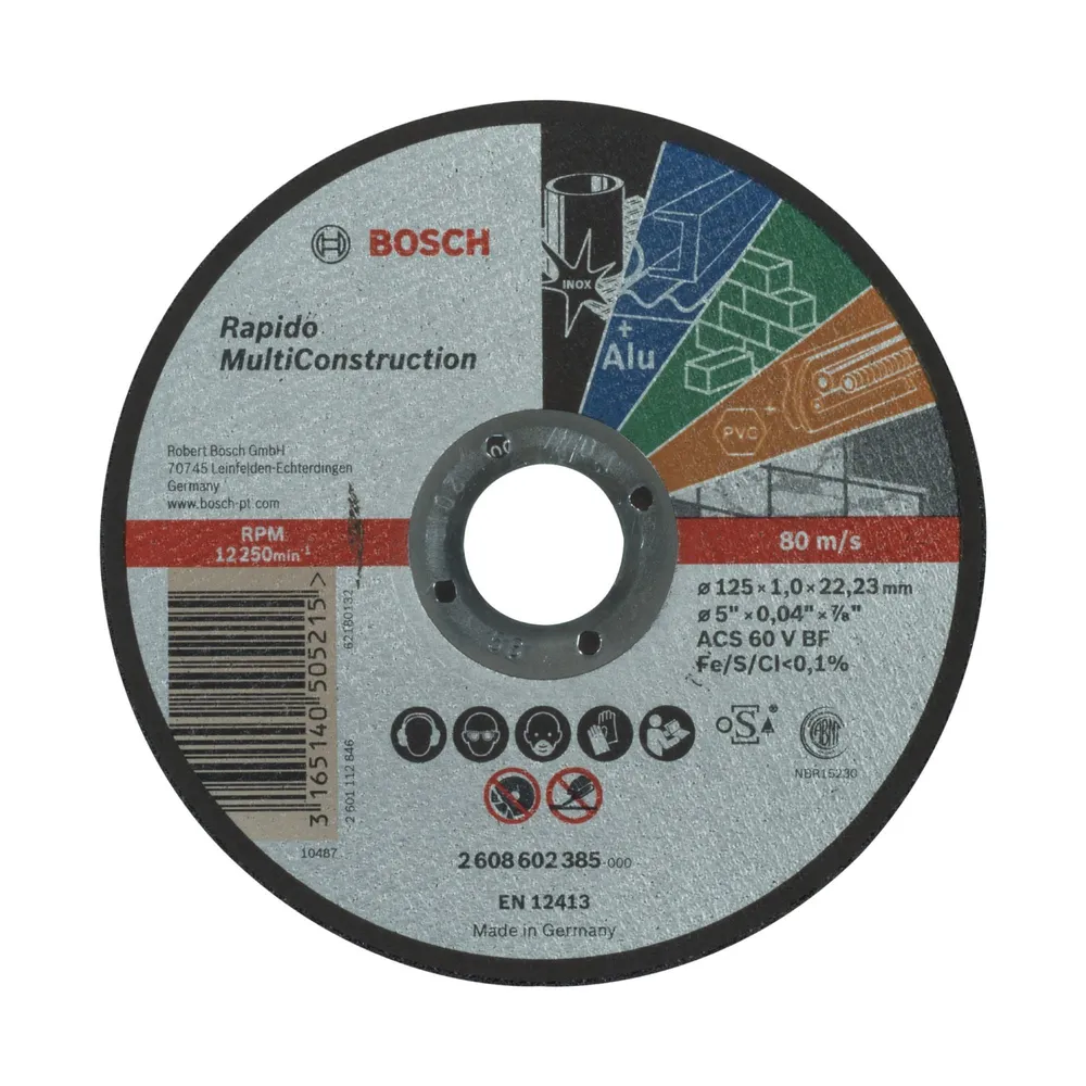 Disc taiere Bosch, pentru multimaterial, Ø 125 x 1 mm