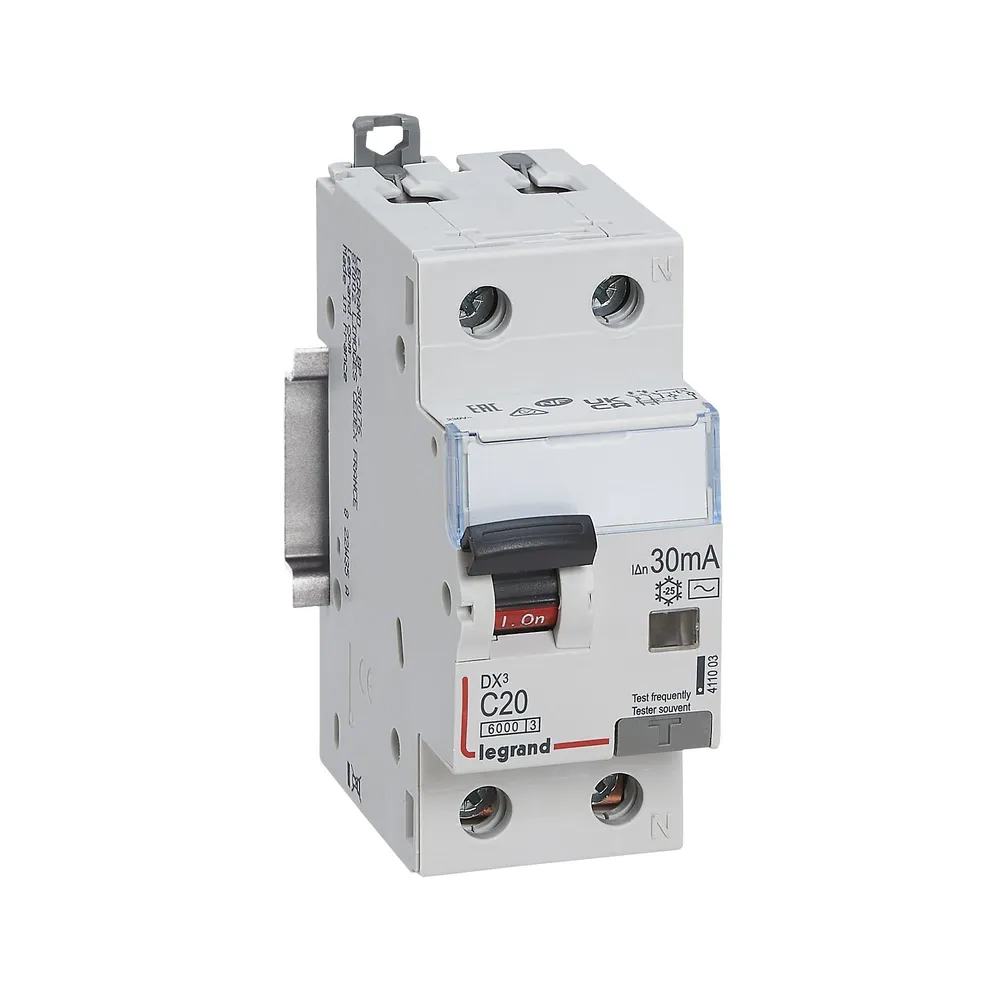 Disjunctor Legrand DX3, diferential, 20 A, 6 KA, 30 mA
