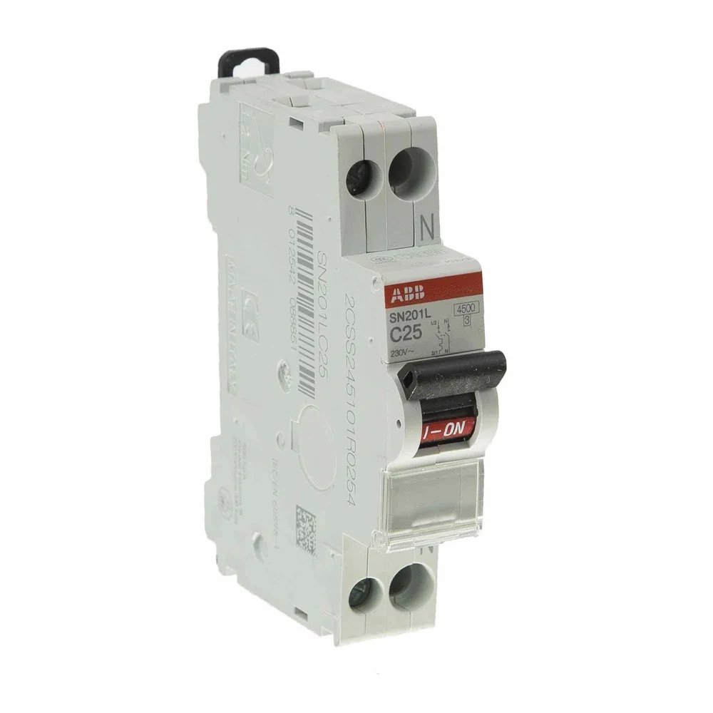 Disjunctor modular ABB, P+N, 25A, 1P