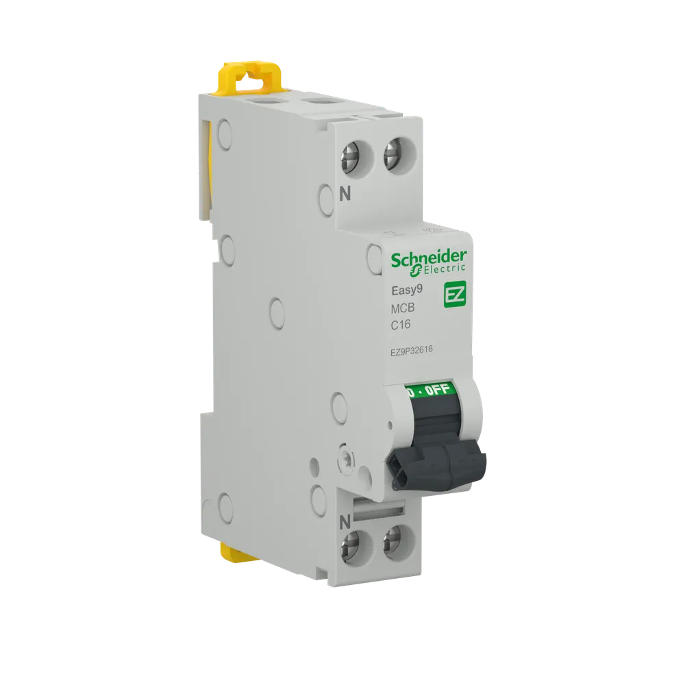 Disjunctor Schneider Easy9, P+N, 16A, 1 P