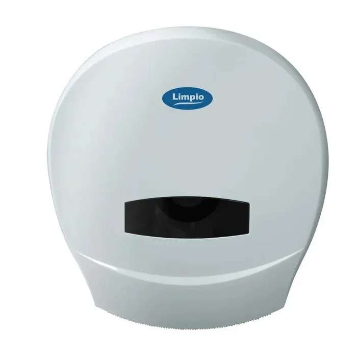 Dispenser hartie igienica Jumbo Limpio DP 1100JW2, plastic ABS, alb lucios, 26 x 13 cm