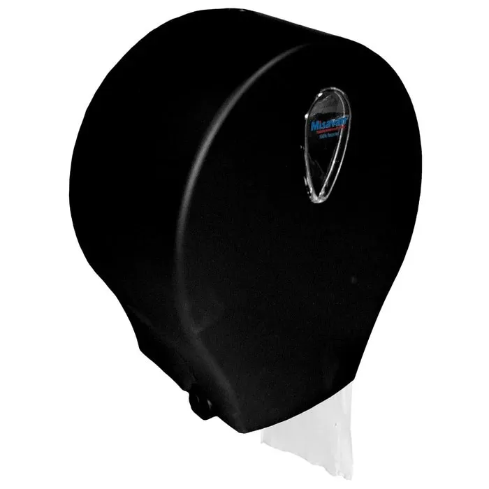 Dispenser hartie igienica Misavan Eco-Line 90037580, rola, ABS, negru, 25.3 x 12.5 x 27.2 cm