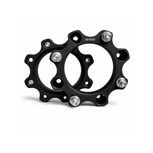 Distantier ATV 30 mm 4x156 centrare 131.2 cu 8 piulite M10x1.25 set 2 bucati aluminiu forjat negru — imaginea 2
