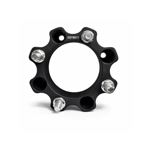 Distantier ATV 50 mm 4x136 centrare 120 cu 8 piulite M12x1.5 set 2 bucati aluminiu forjat negru — imaginea 3
