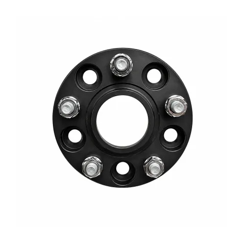 Distantier janta auto 20 mm 5x114.3 centrare 66.1–66.1 prindere dubla cu piulite M12x1.25 negru